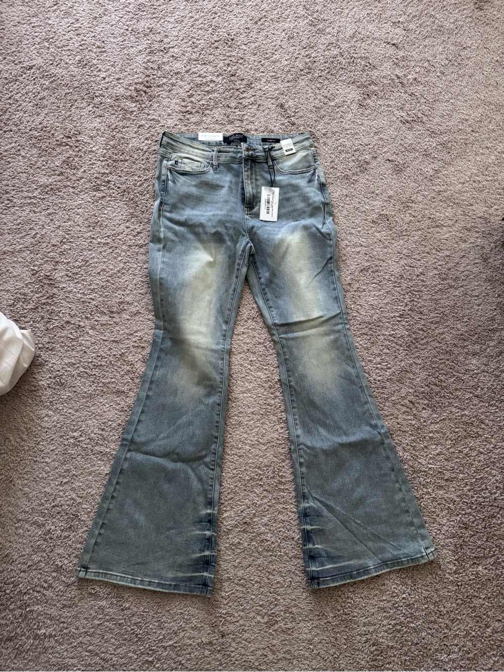 Judy Blue Faded Light Blue Flare Jeans